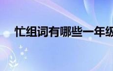 忙组词有哪些一年级下册 忙组词有哪些 