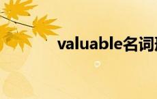 valuable名词形式 valuable 