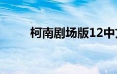 柯南剧场版12中文 柯南剧场版12 