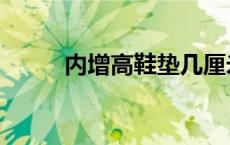 内增高鞋垫几厘米合适 内增高鞋 