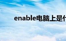 enable电脑上是什么意思 enabled 