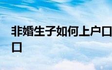 非婚生子如何上户口 北京 非婚生子如何上户口 