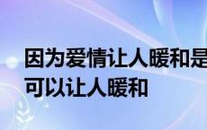 因为爱情让人暖和是哪首歌的歌词 因为爱情可以让人暖和 