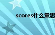 scores什么意思 score什么意思 