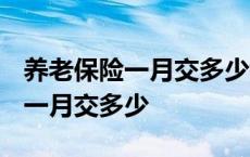 养老保险一月交多少钱才能领3000 养老保险一月交多少 