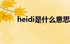 heidi是什么意思 heid是什么意思 