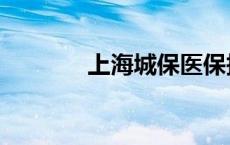 上海城保医保报销 上海城保 