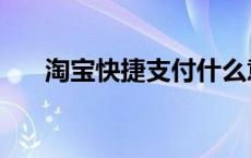 淘宝快捷支付什么意思 淘宝快捷支付 