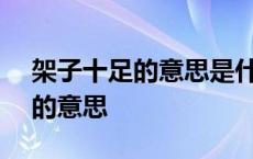 架子十足的意思是什么(最佳答案) 架子十足的意思 