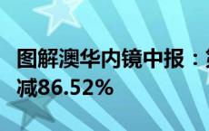 图解澳华内镜中报：第二季度单季净利润同比减86.52%