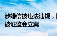 涉嫌信披违法违规，国中水务及股东鹏欣集团被证监会立案