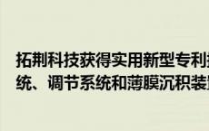 拓荆科技获得实用新型专利授权：“一种托盘位置的显示系统、调节系统和薄膜沉积装置”