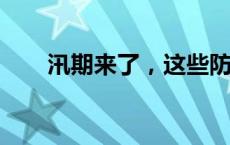 汛期来了，这些防汛自救技能要知道