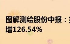 图解测绘股份中报：第二季度单季净利润同比增126.54%