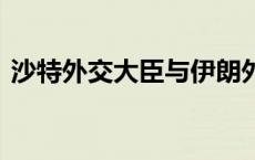 沙特外交大臣与伊朗外长通话 讨论双边关系