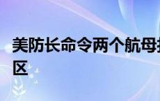 美防长命令两个航母打击群继续驻扎在中东地区