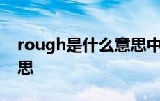 rough是什么意思中文翻译 rough是什么意思 