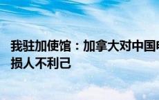 我驻加使馆：加拿大对中国电动汽车加征关税罔顾世贸规则 损人不利己