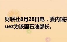 财联社8月28日电，委内瑞拉总统马杜罗任命Delcy Rodriguez为该国石油部长。