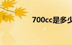 700cc是多少毫升 700cc 