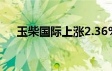 玉柴国际上涨2.36%，报10.84美元/股