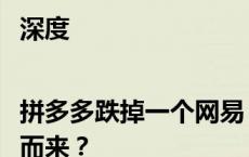 深度|拼多多跌掉一个网易，管理层的“悲观”从何而来？