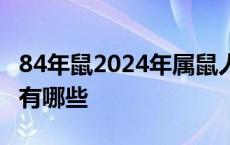 84年鼠2024年属鼠人的全年运势 属鼠的年份有哪些 