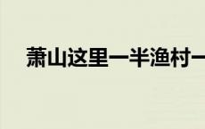 萧山这里一半渔村一半城！满满烟火气！