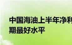 中国海油上半年净利润近800亿元 创历史同期最好水平