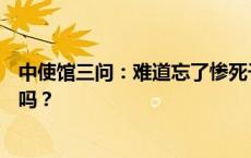 中使馆三问：难道忘了惨死于日本军人刀下数以万计的冤魂吗？