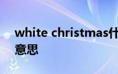 white christmas什么意思 christmas什么意思 