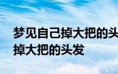 梦见自己掉大把的头发是什么征兆 梦见自己掉大把的头发 