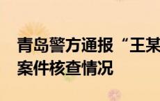 青岛警方通报“王某驾车逆行辱骂殴打他人”案件核查情况