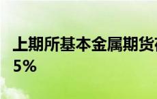 上期所基本金属期货夜盘多数收跌，沪锡跌1.5%