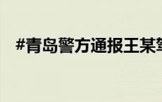 #青岛警方通报王某驾车逆行殴打他人案#