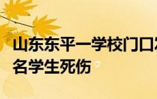 山东东平一学校门口发生严重交通事故致十余名学生死伤