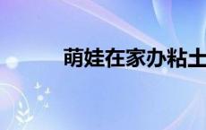 萌娃在家办粘土展全家哇声一片