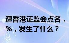 遭香港证监会点名，“妖股”100分钟大跌99%，发生了什么？