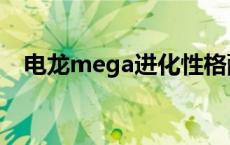 电龙mega进化性格配招 电龙mega进化 