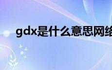 gdx是什么意思网络语言 gdx什么意思 