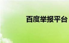 百度举报平台 百度举报中心 