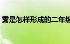 雾是怎样形成的二年级简单 雾是怎样形成的 