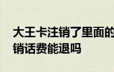 大王卡注销了里面的话费可以退吗 大王卡注销话费能退吗 