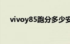 vivoy85跑分多少安兔兔 vivoy85跑分 