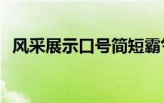 风采展示口号简短霸气团队 风采展示口号 