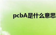 pcbA是什么意思 pcba是什么意思 