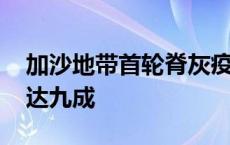 加沙地带首轮脊灰疫苗接种工作结束 覆盖率达九成