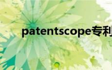 patentscope专利检索 pct专利检索 