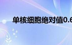 单核细胞绝对值0.66 单核细胞绝对值 