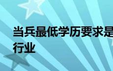 当兵最低学历要求是什么 低学历不要进金融行业 